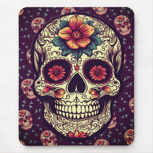 Sugar Skull Mousepad (Front)