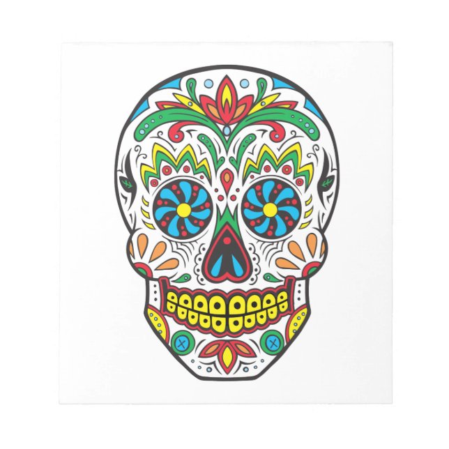 Sugar Skull Notepad (Front)
