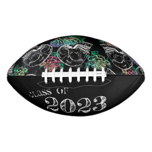 Sugar Skull Ombre Roses Gothic Pastel Graduation American Football