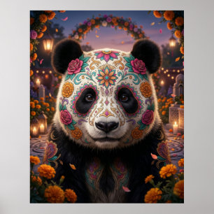 Sugar Skull Panda Poster