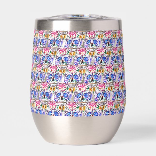 Sugar Skull Pattern Day of the Dead Colourful (Front)