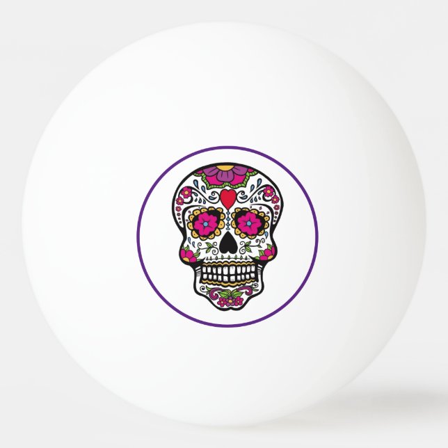 SUGAR SKULL Ping Pong Ball (Front)