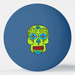 Sugar Skull Ping Pong Ball