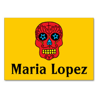 Sugar Skull Place Setting Table Card