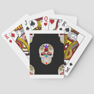 sugar skull playing cards