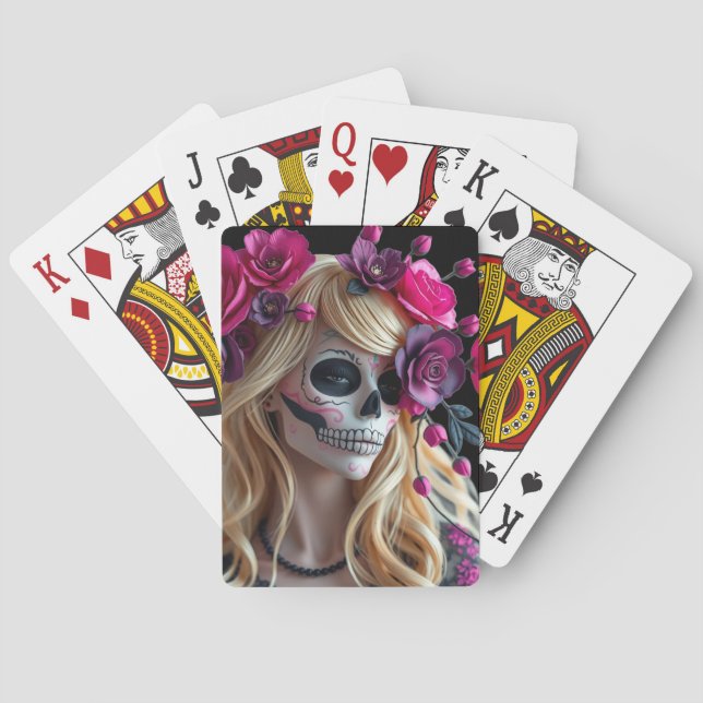 Sugar-skull playing cards (Back)