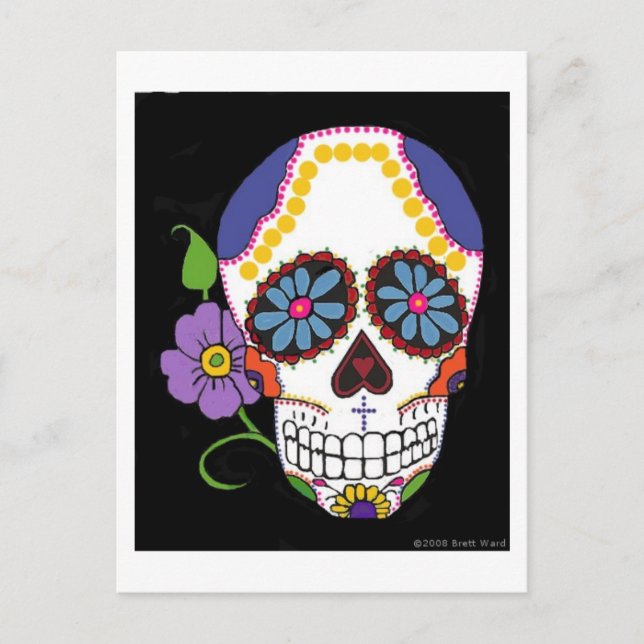 Sugar Skull Postcard (Front)
