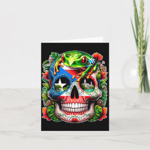 Sugar Skull Puerto Rico Day Of The Government Card