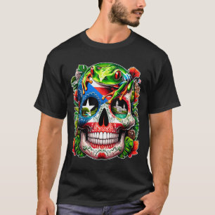 Sugar Skull Puerto Rico Day Of The Government T-Shirt