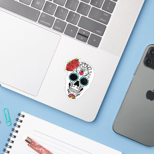 Sugar Skull Red Roses
