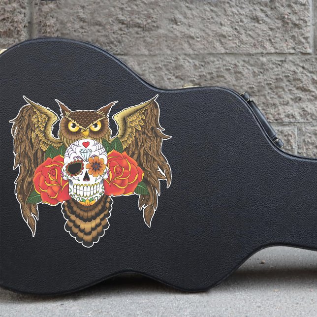 Sugar Skull Roses Owl (Creator Uploaded)