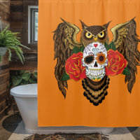 Sugar Skull Roses Owl