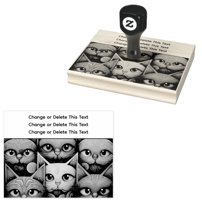 Sugar Skull Rubber Stamp (Stamped)