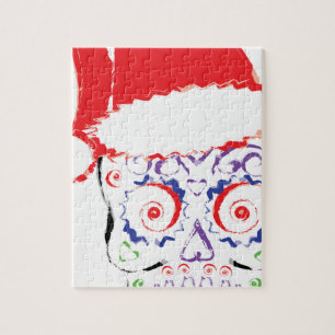 Sugar Skull Santa Jigsaw Puzzle