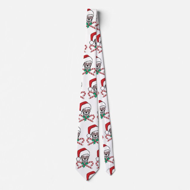 Sugar Skull Santa Tie (Front)