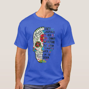 Sugar Skull She Whispered Back I'm The Storm Hallo T-Shirt