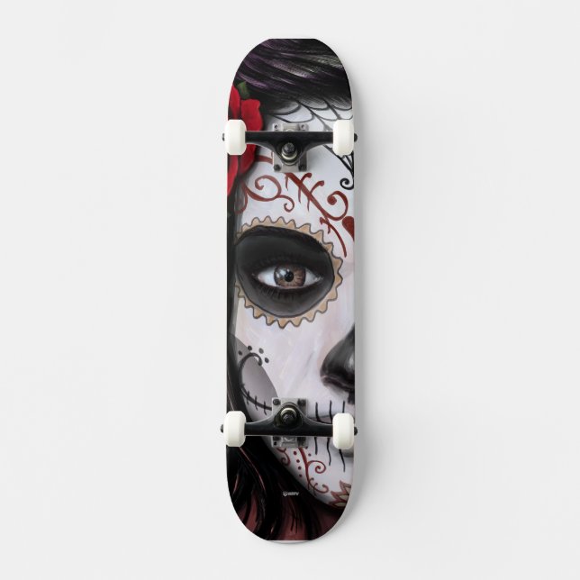 Sugar Skull Skateboard (Front)