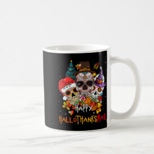 Sugar-skull Skeleton Halloween Xmas Happy Hallotha Coffee Mug