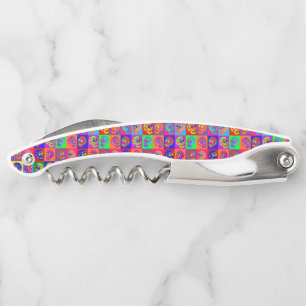Sugar Skull Squares Corkscrew