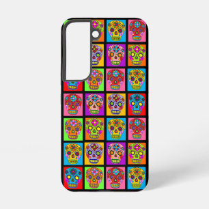 Sugar Skull Squares Samsung Galaxy Case