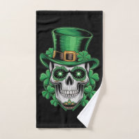 Sugar Skull St Patrick Day Lucky Shamrock 