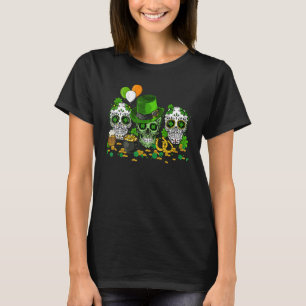 Sugar Skull St Patricks Day Of The Dead Women Men T-Shirt
