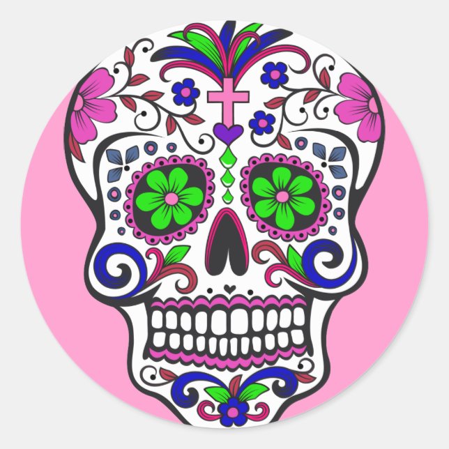Sugar skull Sticker (Front)