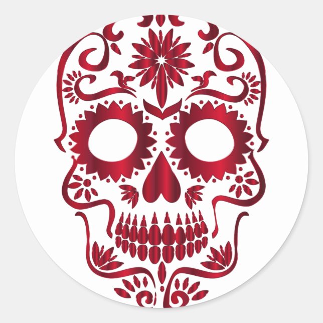 sugar skull stickers (Front)