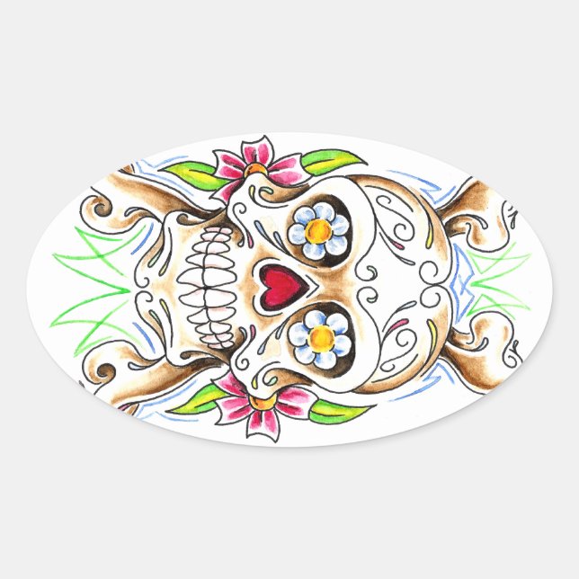 Sugar Skull Stickers (Front)