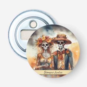 Sugar Skull Sweetheart, custom Bottle Opener