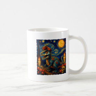 Sugar Skull T Rex Dia De Muertos Halloween Day Of Coffee Mug