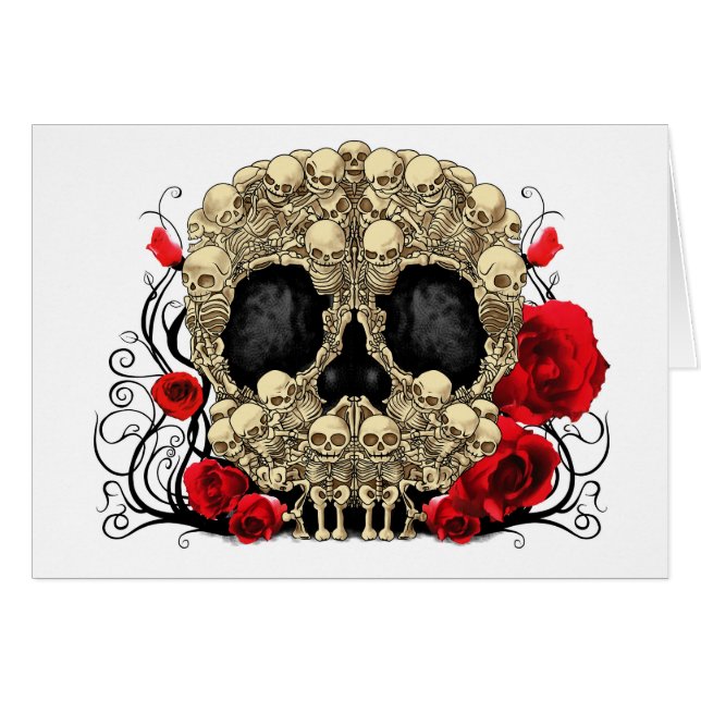 Sugar Skull - Tattoo Design (Front Horizontal)