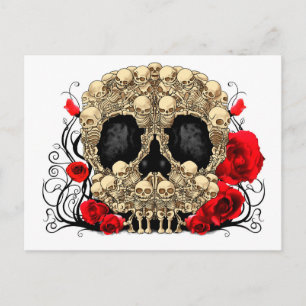 Sugar Skull - Tattoo Design Postcard