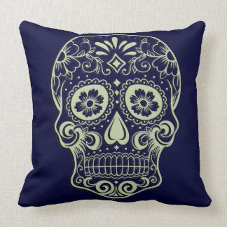 Sugar Skull Throw Pillow