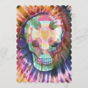Sugar skull tie die colours beauty from within invitation