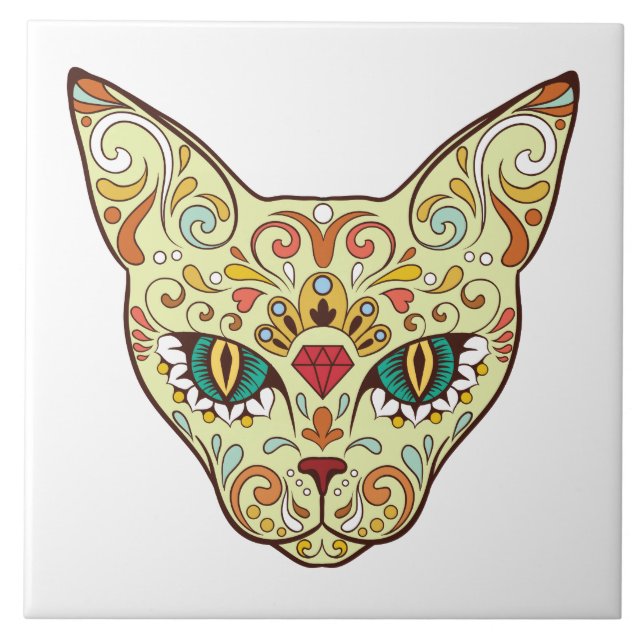 Sugar Skull Tile (Front)