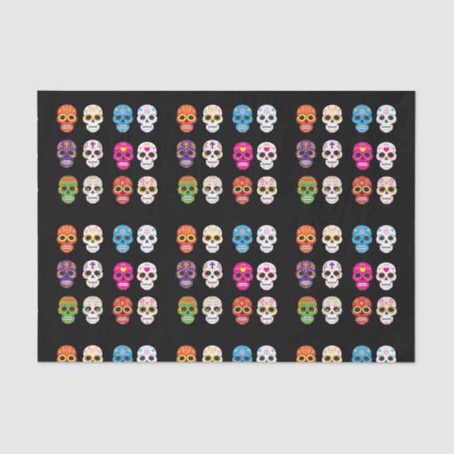 Sugar Skull Tissue Paper (Front)