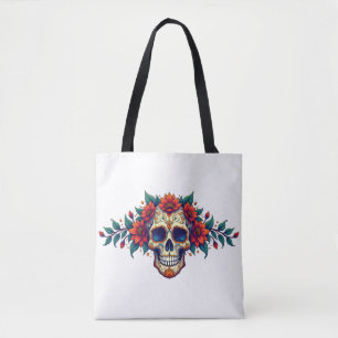Sugar Skull Tote Bag