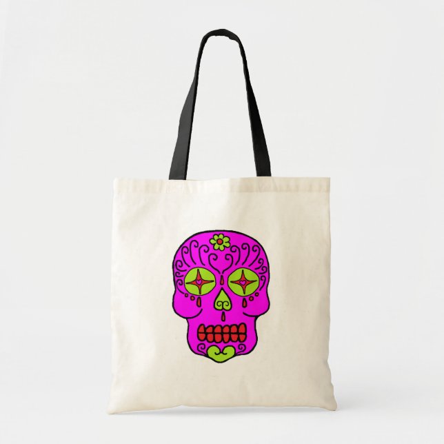 Sugar Skull Tote Bag (Front)