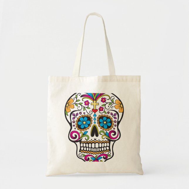 Sugar Skull Tote Bag (Front)