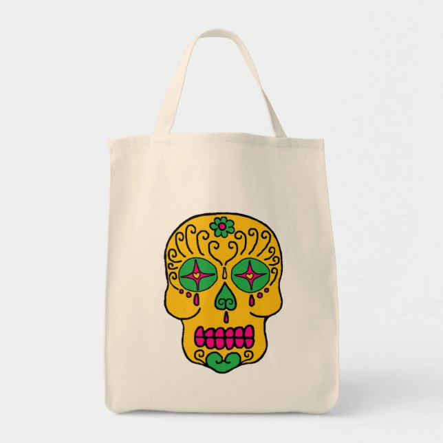 Sugar Skull Tote Bag (Front)