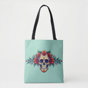 Sugar Skull Tote Bag