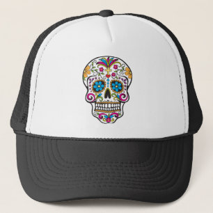 Sugar Skull Trucker Hat