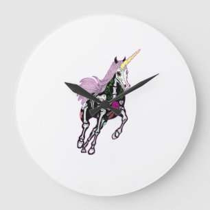 Sugar Skull Unicorn Day Of The Death T-Shirt Large Clock