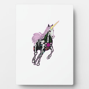 Sugar Skull Unicorn Day Of The Death T-Shirt Plaque
