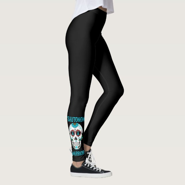 Sugar Skull/Warrior...Dysautonomia Leggings (Right)