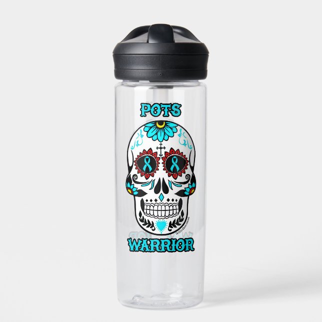 Sugar Skull/Warrior...POTS Water Bottle (Front)