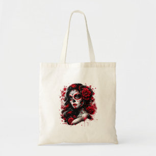 Sugar Skull Women De Los Muertos La Catrina Day Of Tote Bag