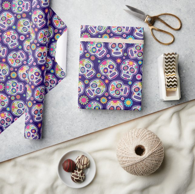 Sugar Skull Wrapping Paper (Crafts)