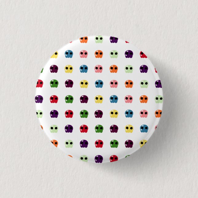 Sugar Skulls 3 Cm Round Badge (Front)